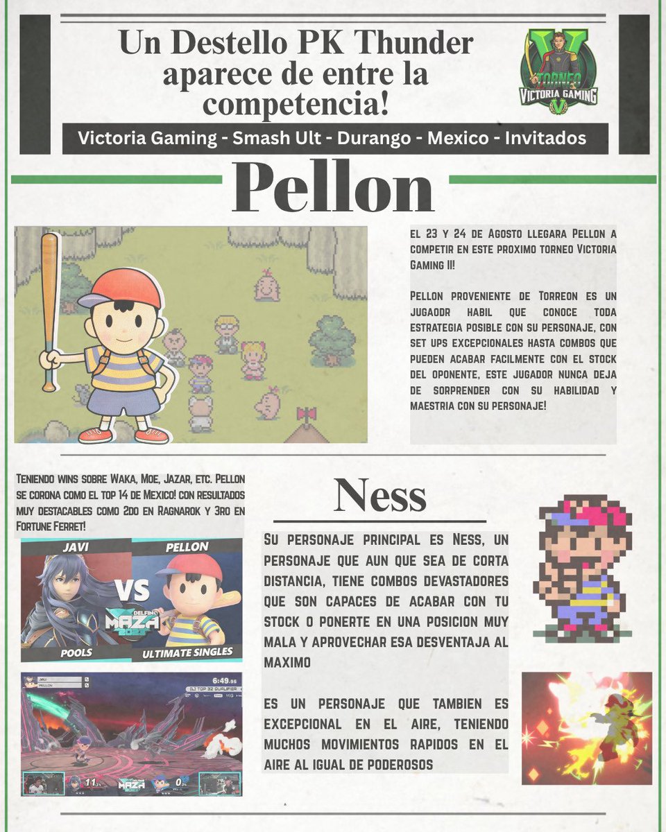 Vecino cercano, viejo conocido en la ciudad de Durango 💚🤝

Siempre es un placer recibir al mejor Ness Mx en nuestra ciudad 🦂
<a href="/Xpellondelrio/">Victor Del Rio</a> 

Se une al torneo más grande en Durango🏆❤️

Nos vemos este 23-24 de Agosto en la ciudad de Durango Mx💚🏆