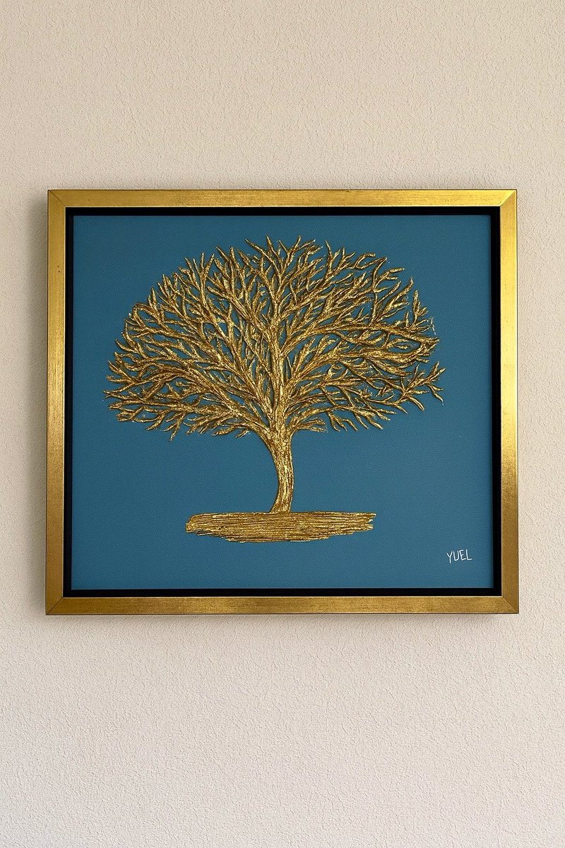 Invita la buena suerte a tu hogar con este árbol de la abundancia en hoja de oro italiana y marco veneciano dorado. 
Arte, elegancia y prosperidad en una sola pieza.
Pieza disponible, informes por Dm. 
 #ArteExclusivo #BuenaSuerte #DecoraciónElegante