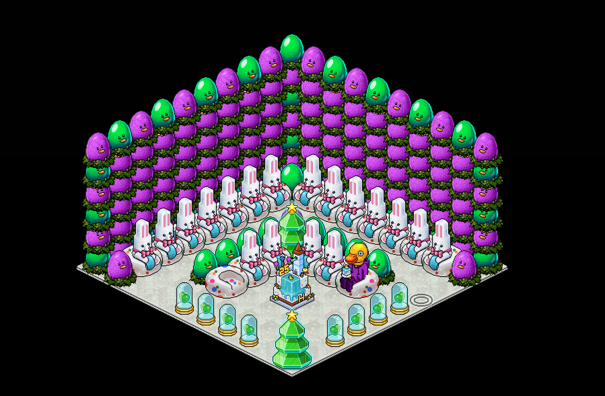 TinyCypriot's tweet image. My Marshmallow Bunny Collection! #Habbo25