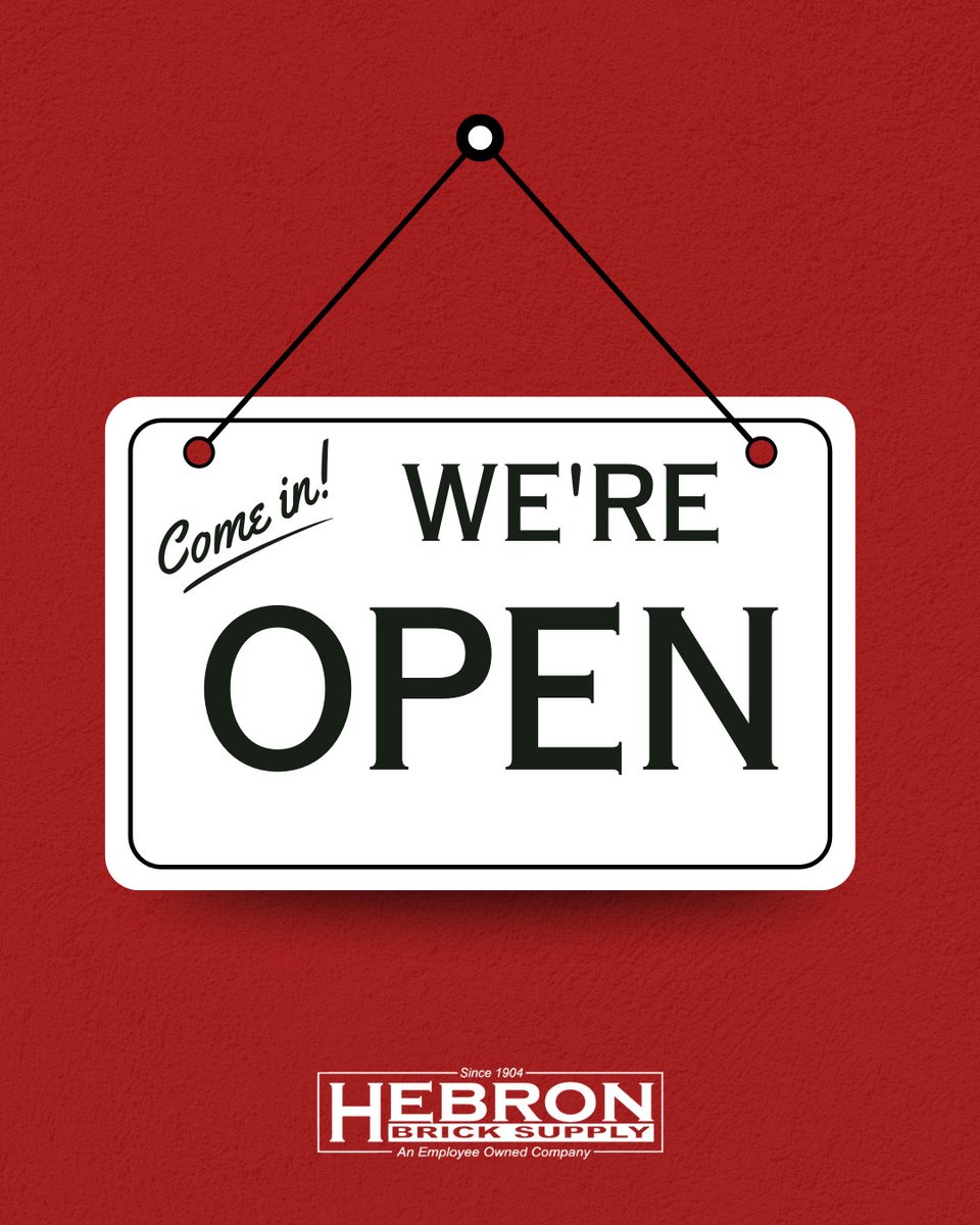 hebronsupply's tweet photo. We're open on Saturdays! Give us a visit tomorrow, we'd love to see you! 🌤️

Minot - 9:00 am – 12:00 pm
Bismarck - 8:00 am – 12:00 pm
West Fargo - 9:00 am – 1:00 pm
Grand Forks - 8:00 am – 12:00 pm
Sioux Falls - 9:00 am – 1:00 pm
Rapid City - 9:00 am – 12:00 pm https://t.co/2HlBCyWnpL
