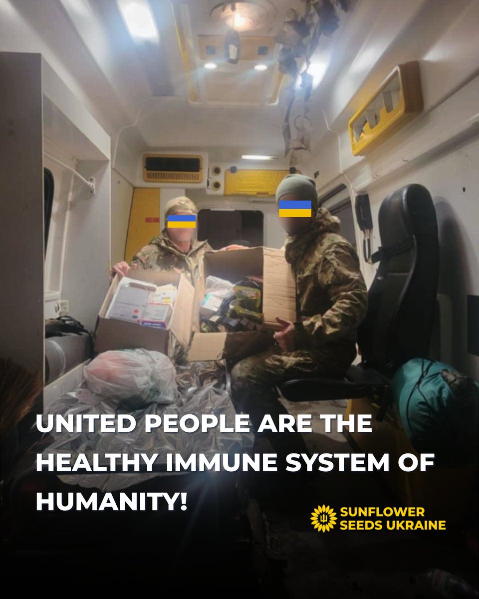 UASunflowerSeed's tweet image. United people are the healthy immune system of humanity!

Your support and the coordinated work of our teams in Ukraine and America strengthen the efforts of those fighting for freedom!

Thank you!

🌻 #SaveLives #SunflowerSeedsUkraine #SpreadSeedsOfHelp #StandWithUkraine