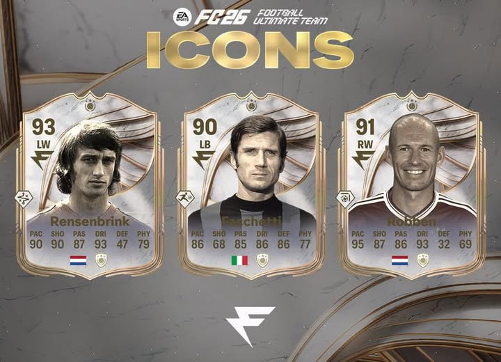 Betocoinsky's tweet image. ⚽️¿Qué leyendas del fútbol crees que 100% merecen una tarjeta de icono en la EAFC, pero aún faltan en el partido? 🔥
¡Deja tus selecciones en los comentarios y veamos quién hace la lista de sueños definitiva! 🏆
#eafc25 #FC26 #FootballIcons #futbol #EAFC26