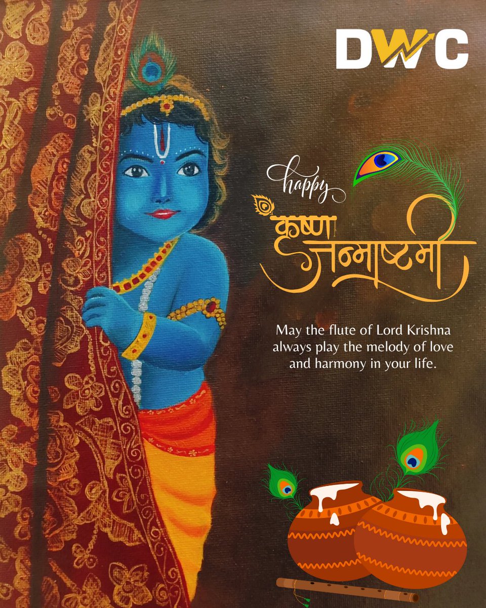 digiwebcore's tweet image. May the blessings of Lord Krishna fill your life with love, joy, and prosperity. Wishing you a blissful Janmashtami! 🙌💛
#krishna #shreekrishna #janamashtami #krishnajanamashtami