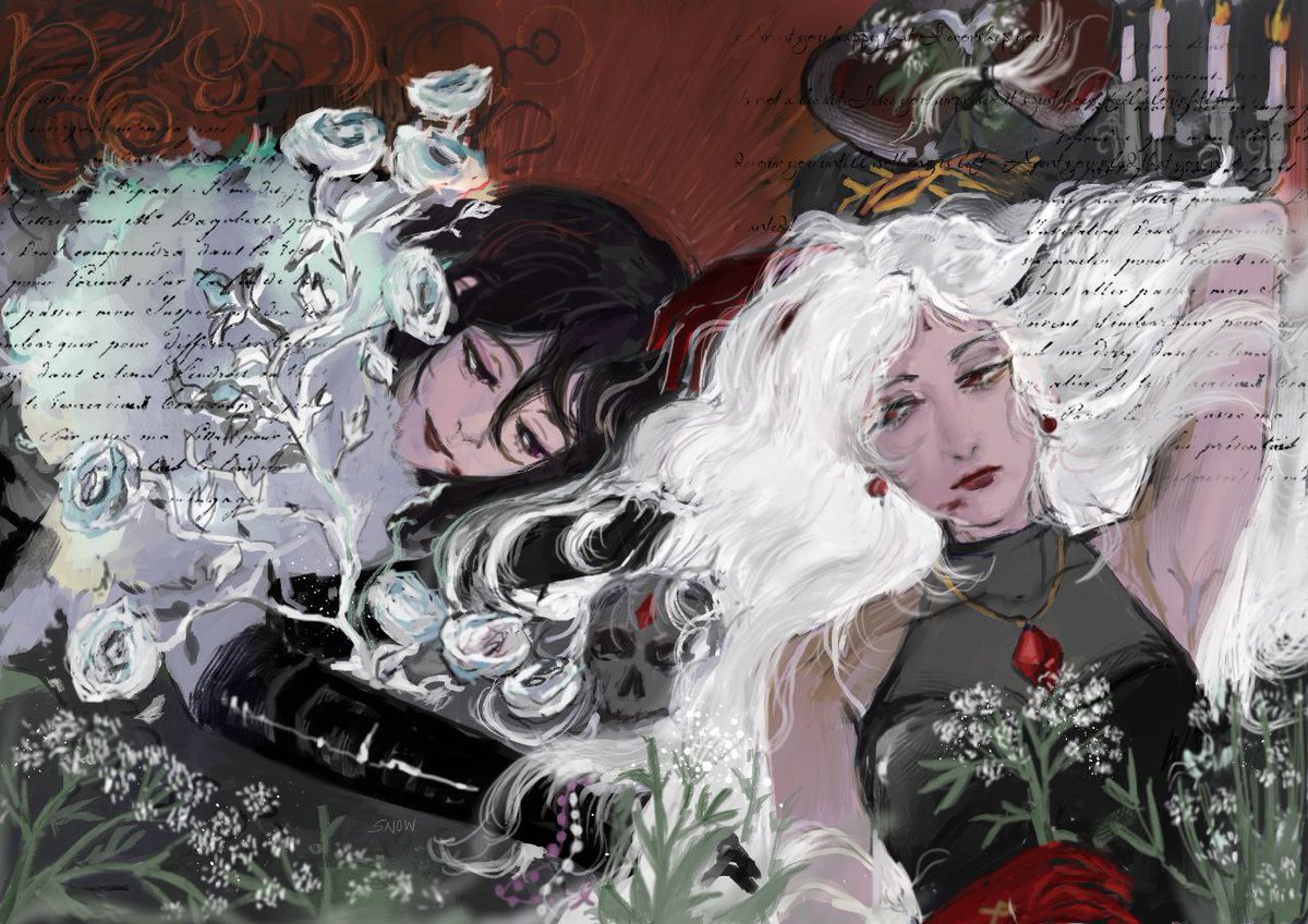 Premonition 
#fyodordostoyevsky #bsd #shibusawa #shibufyo
My art for the literary ladies zine.