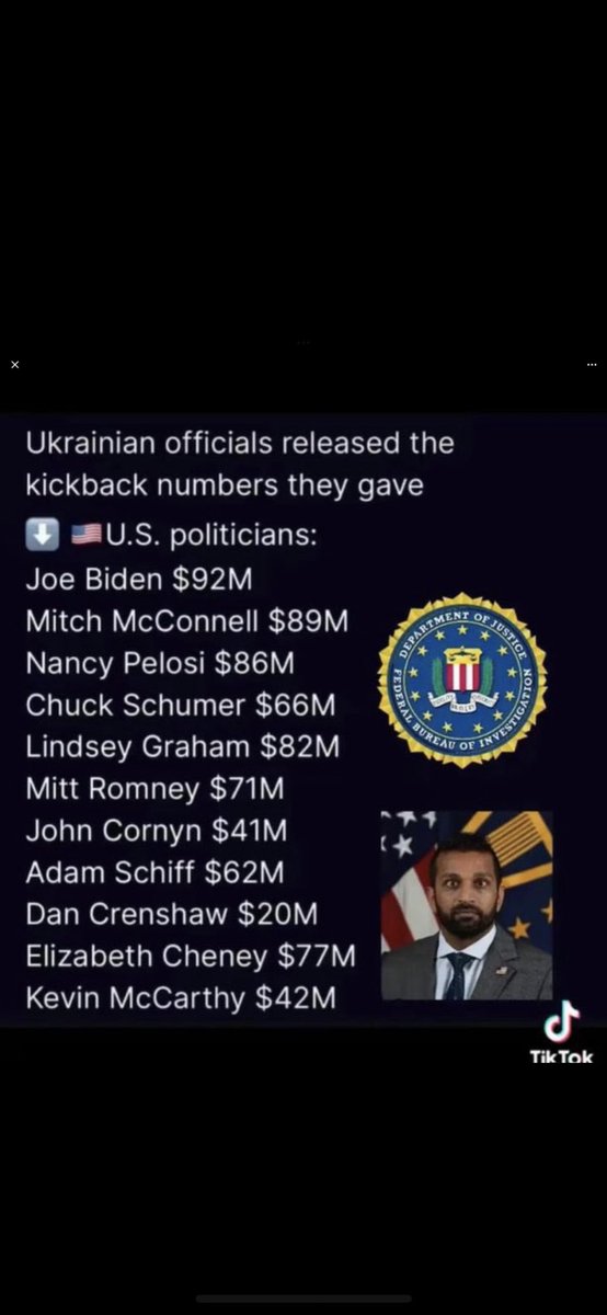 luckyGrokky's tweet photo. @DefiantLs @SenAdamSchiff is a BIG LIAR… his name is even on the Ukraine Funding CORRUPTION LIST >>

@POTUS @AGPamBondi @FBIDirectorKash @JudgeJeanine https://t.co/cTPaeRbTFx