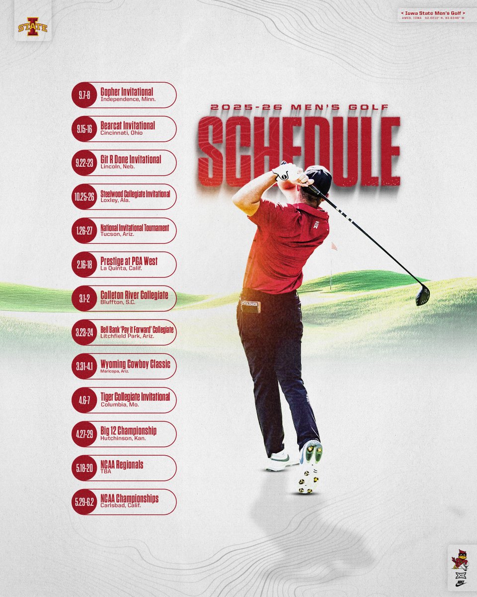Iowa State Men’s Golf tweet media