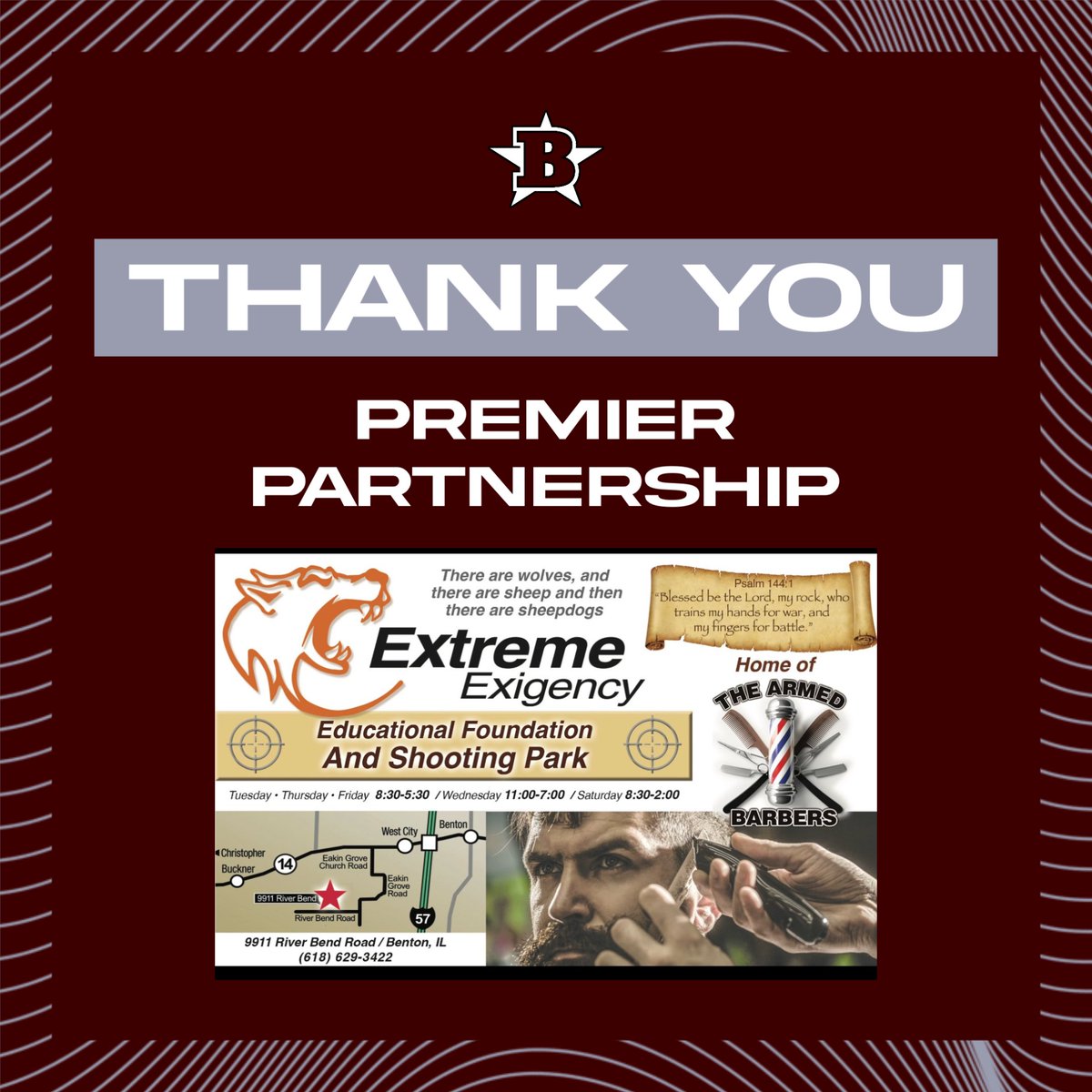 Thank you Extreme Exigency! A Premier Partner with BCHS!