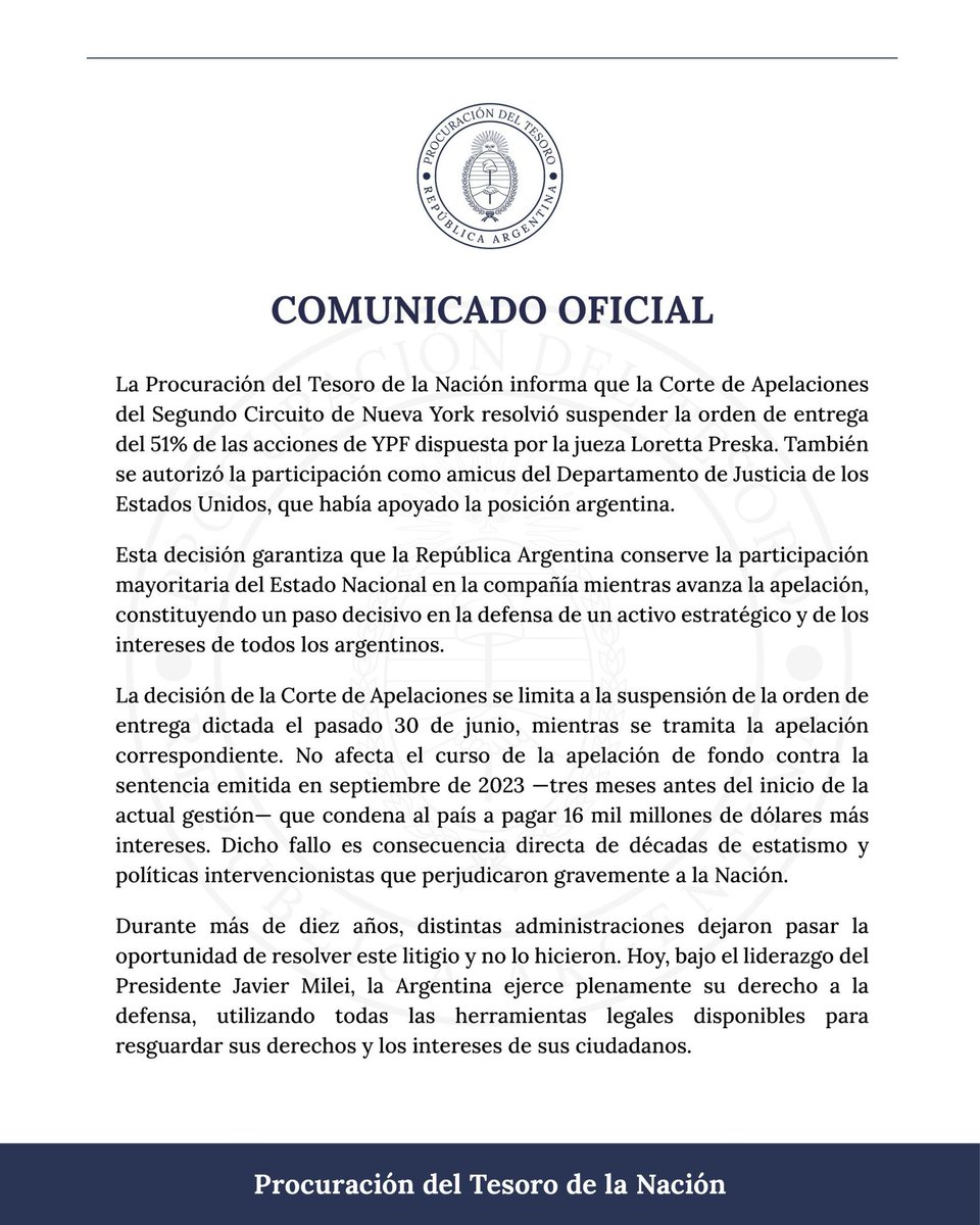 Procuración del Tesoro (@procutesoroar) on Twitter photo 