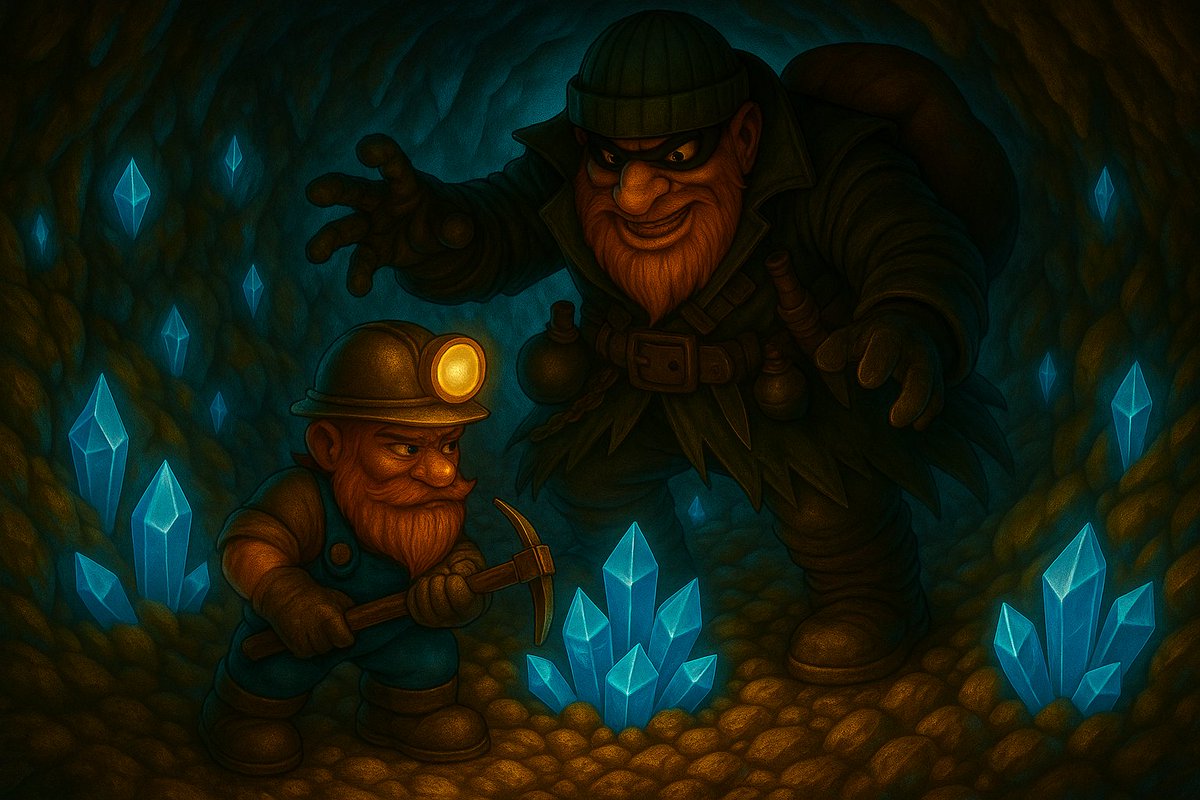 ⛏️💎 ¡Guarda bien tus cristales y rocas, minero!
A las 22:00 UTC llega La Hora del Saqueo en Korim Miner.

Cárgate con todos los buffs, afila tu pico y abre bien los ojos… porque todos querrán lo que es tuyo.

💥 Si te descuidas… perderás hasta la última piedra.