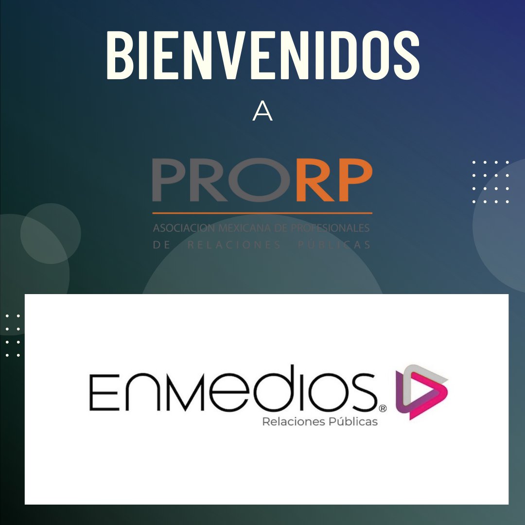 En <a href="/PRORPMexico/">PRORP</a> le damos una muy cordial bienvenida a la asociación a <a href="/EnMediosRP/">#HolaEnMediosRP</a>