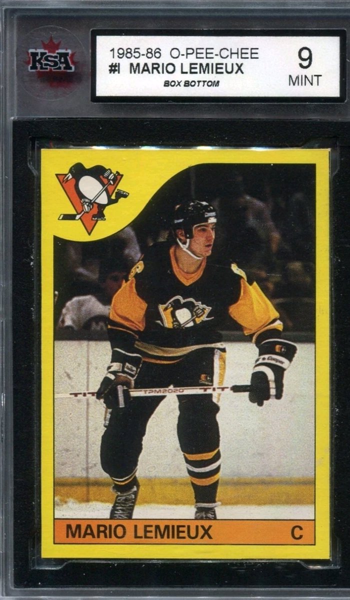 GradedLegends's tweet image. MARIO LEMIEUX 1985 OPC Rookie Box Bottom KSA 9 O-Pee-Chee Very Rare

ebay.us/m/tUCMp4

#Pittsburgh #Penguins #NHL #Hockey