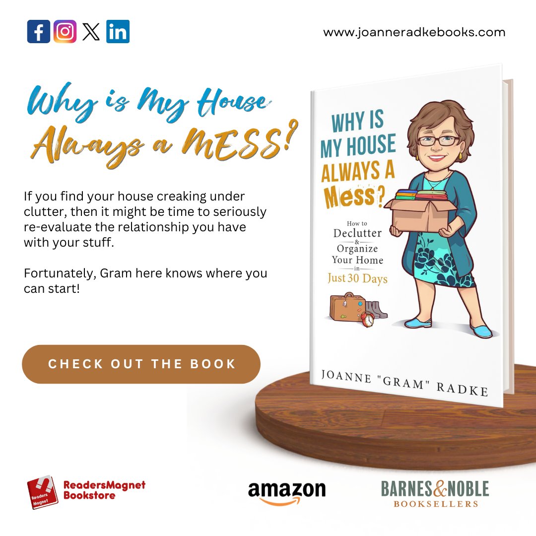 radke_joanne's tweet image. Joanne &quot;Gram&quot; Radke has had her own share of hoarder struggles. However, she also discovered that the key to overcoming it is in really having a closer look at why attachments happen in the first place.

Check out &quot;Why is My House Always a MESS?&quot; on Amazon!

#ClutterFreeHome