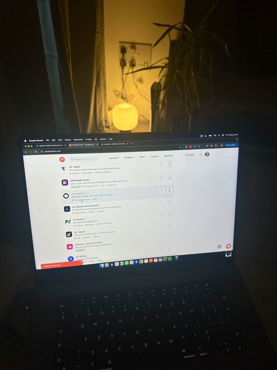 coder_con's tweet image. LAUNCH DAY🎉

One final push from me today about the Helplify launch on Product Hunt!

I’m so grateful for the comments and upvotes I’ve received, and honestly I’m just so proud of myself for getting this far.

We’ve risen to #34 nicely! 😄

Thank you all

producthunt.com/products/helpl…