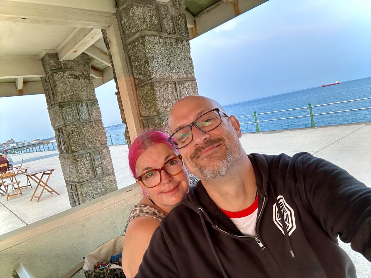 Me and the missus catching the last of the sun in Penzance. 
Good times.