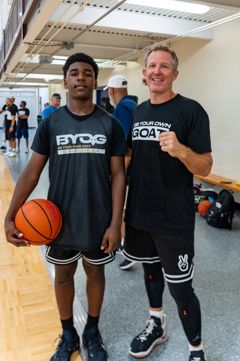 LoChalmers2028's tweet photo. School starts next week so I had to finish summer strong by training with the GOATs! 🐐 @94feetofgame @GanonBaker 
Thanks @coachjcahill @PapaBrum and all the wonderful staff at the @NCShowtime BYOG Elite Exposure Camp! #Basketball #BYOG #94FeetofGame #ballislife https://t.co/f3Co7keqiT