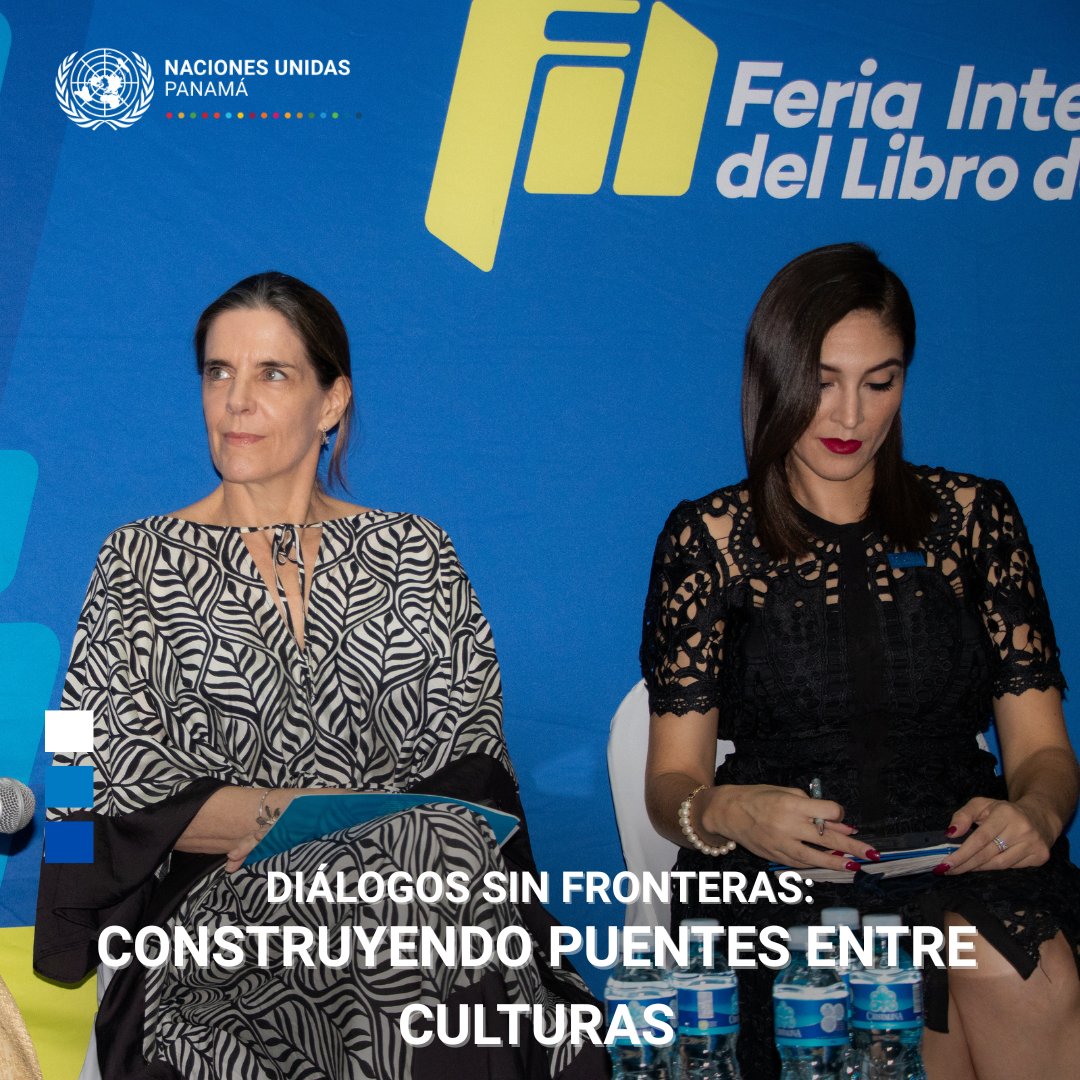 ONUPanama's tweet photo. 📚 Participamos en el conversatorio "Diálogos sin fronteras: construyendo puentes entre culturas" organizado por la Feria Internacional del Libro de Panamá, oportunidad para reafirmar nuestro compromiso con la inclusión, la diversidad y la migración como motor de desarrollo. https://t.co/krN9ajaPSL