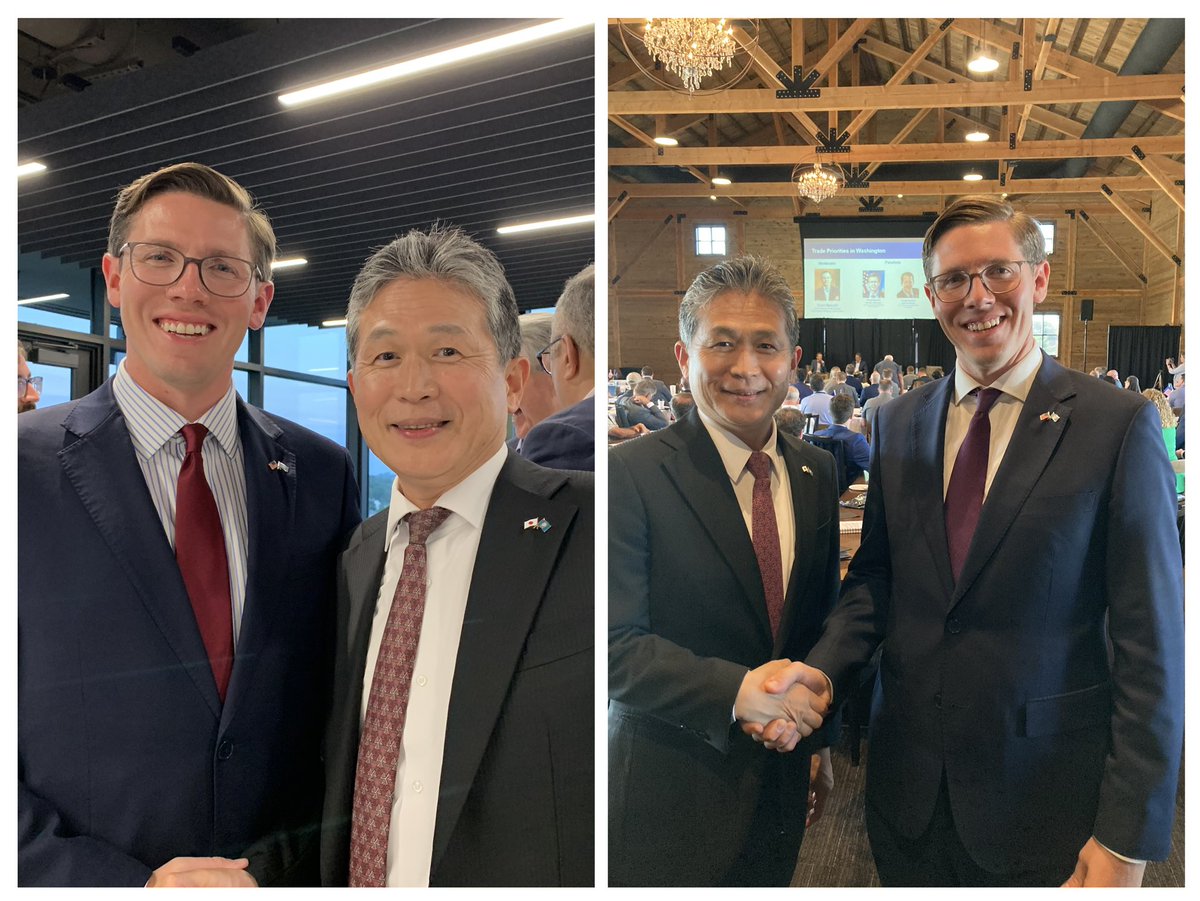 Mizobuchi_JP's tweet photo. On August 13, 2025, I had the privilege of joining this year’s Midwest Agricultural Export Summit in Sioux Falls, hosted by South Dakota Trade under the leadership of its dynamic President & CEO, Jesse Fonkert (@JesseFonkert). Jesse not only guided the summit’s program but also graciously hosted the speakers’ dinner on August 12, attended by Governor Larry Rhoden (@GovLarryRhoden), creating a warm atmosphere that fostered meaningful dialogue and strengthened connections.

As Consul General of Japan in Chicago, with South Dakota among the ten states I cover, it was inspiring to see the state’s agricultural leaders, policymakers, and experts shaping a more prosperous and resilient future. Japan is already a trusted partner and an important market for U.S. agricultural products, including high-quality beef, pork, and corn. In 2024, Japan imported approximately $85 million worth of goods from South Dakota, making it the state’s fourth-largest export market. Japan is also the third-largest investor in South Dakota, underscoring the strong economic ties between our regions.

Looking ahead, I am confident that, through platforms like this summit and under the visionary leadership of South Dakota Trade, we can deepen our collaboration to benefit farmers, consumers, and communities in both Japan and South Dakota.

#AgTrade #JapanUSRelations #SouthDakotaAgriculture #FoodSecurity #SustainableFarming #AgInnovation #GlobalPartnerships #BeefPorkCorn #MidwestExports #InternationalTrade #JapanSouthDakota