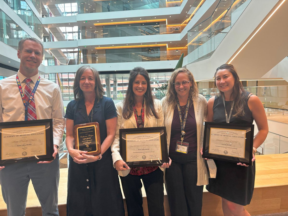CU Physical Therapy (@cuphysther) on Twitter photo Congratulations to Drs. <a href="/AnatomyBuff/">Mike Pascoe</a>, Catherine Bilyeu, <a href="/awmcdevittDPT/">Amy Wallace McDevitt</a>, and Rebecca Dehne on receiving Academy of Medical Educators Membership awards to honor excellence in teaching and curriculum innovation! Congratulations to Drs. <a href="/AnatomyBuff/">Mike Pascoe</a>, Catherine Bilyeu, <a href="/awmcdevittDPT/">Amy Wallace McDevitt</a>, and Rebecca Dehne on receiving Academy of Medical Educators Membership awards to honor excellence in teaching and curriculum innovation!