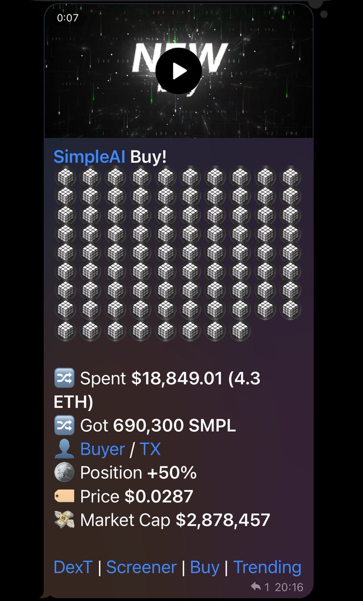 SimpleAI_'s tweet image. 🔥 $18k USDT converted to $SMPL

the best entry was yesterday. The second best was before this buy

Rolling into a green weekend for $SMPL How bullish are you for what’s coming? #SimpleAI