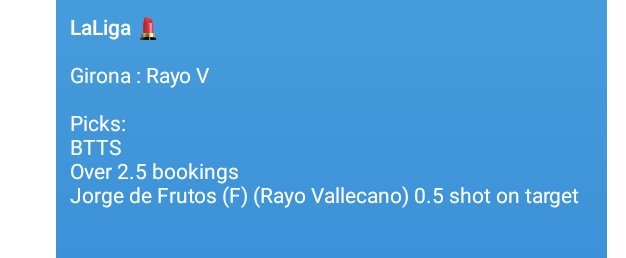 EL^EZER (@ezerofweb3) on Twitter photo Hey buddy, #Gambit is here to make you rich so that you can reach your goals...
I drop this analysis on #GAMBIT TG today 
If you're there, you'd have make 12X 
It hit hard...
BTTS dropped 🔥 
Over 2.5 bookings 🔥 
Frutos over 0.5 shot on target 🔥 
Don't fade <a href="/gambitmarkets/">Gambit♟️</a> Hey buddy, #Gambit is here to make you rich so that you can reach your goals...
I drop this analysis on #GAMBIT TG today 
If you're there, you'd have make 12X 
It hit hard...
BTTS dropped 🔥 
Over 2.5 bookings 🔥 
Frutos over 0.5 shot on target 🔥 
Don't fade <a href="/gambitmarkets/">Gambit♟️</a>