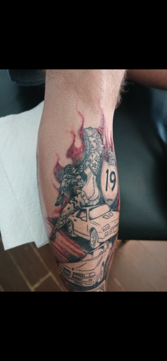 Nosnamatu's tweet photo. What i did on the livestream today.
$TATT #TattooToken
#dukesofhazard #generallee makin the jump.
#carshit
When all the black and grey is done , we colour. https://t.co/bQ8nYa88J7