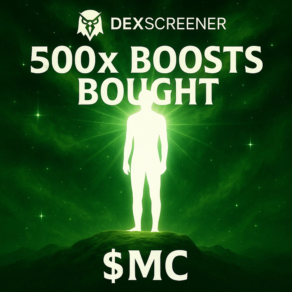 YourTheMC's tweet photo. 500x boosts bought 

You are all the Main Character! 

Buy $MC and become the main character of your life! https://t.co/Fzyy6E8iJI