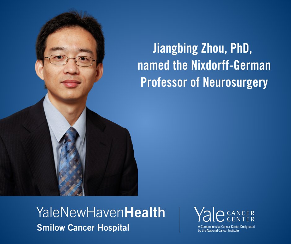 YaleCancer's tweet image. Congratulations to Jiangbing Zhou, PhD, named the Nixdorff-German Professor of Neurosurgery.
Dr. Zhou is a pioneer in developing STEP technology, which could revolutionize #genomeediting.
news.yale.edu/2025/08/14/jia…
@SmilowCancer @YNeurosurgery