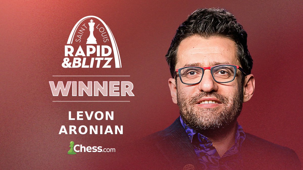 Congratulations to <a href="/LevAronian/">Levon Aronian</a> on winning the Saint Louis Rapid &amp; Blitz with 2 rounds to spare! 🏆 chess.com/events/2025-gc…