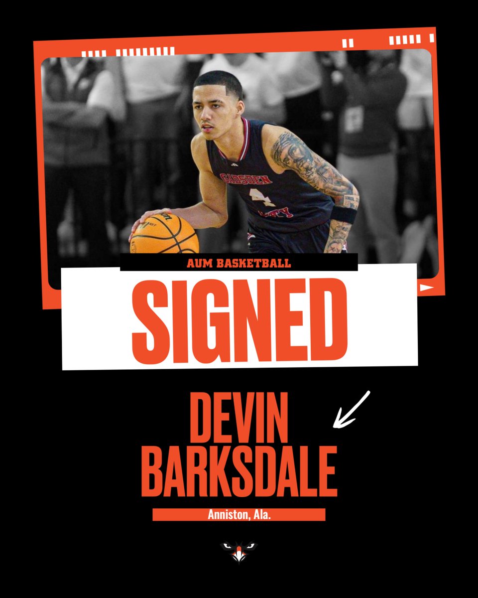 SIGNED ✅

Welcome to the Warhawk family, Devin Barksdale!

#WeAreAUM
