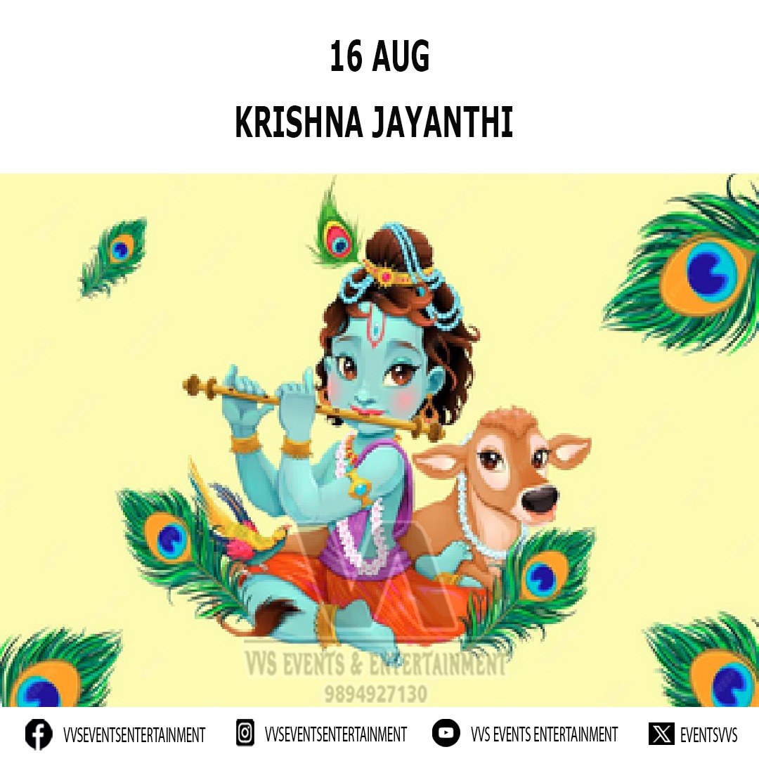 EventsVvs's tweet image. #KrishnaJayanthi
#KrishnaJayanthi2025
#KrishnaJanmashtami
#Krishnashtami
#Janmashtami
#Gokulashtami
#Yadukulashtami
#AshtamiRohini
#SrikrishnaJayanti
#Krishna 
#Ashtami

facebook.com/VVSEventsEnter…
instagram.com/VVSEventsEnter…
youtube.com/@VVSEventsEnte…