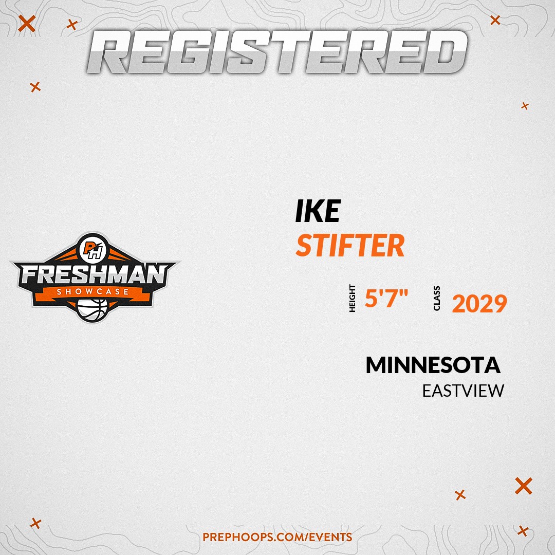 NorthstarHoops's tweet photo. Welcome Class of 2029 Ike Stifter (@IkeStifter) of Eastview HS to the @NorthstarHoops Showcase @ Hopkins HS - Lindbergh Center. 

🔥🏀 #PHFreshmanShowcaseMN 🏀🔥

Register NOW! 👇  
https://t.co/7ttuX6WjzI https://t.co/Whft1GXwP5