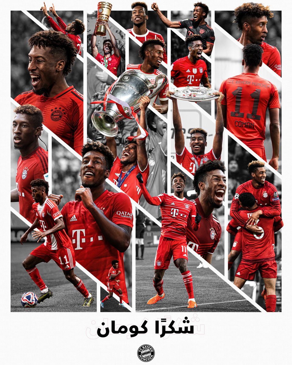 10 سنوات، 21 لقبًا 👑

كينجسلي كومان ينتقل إلى النصر السعودي بصفة دائمة.

شكرًا لك يا كومان، ونتمنى لك كل التوفيق! ❤️

#البايرن #ميا_سان_ميا