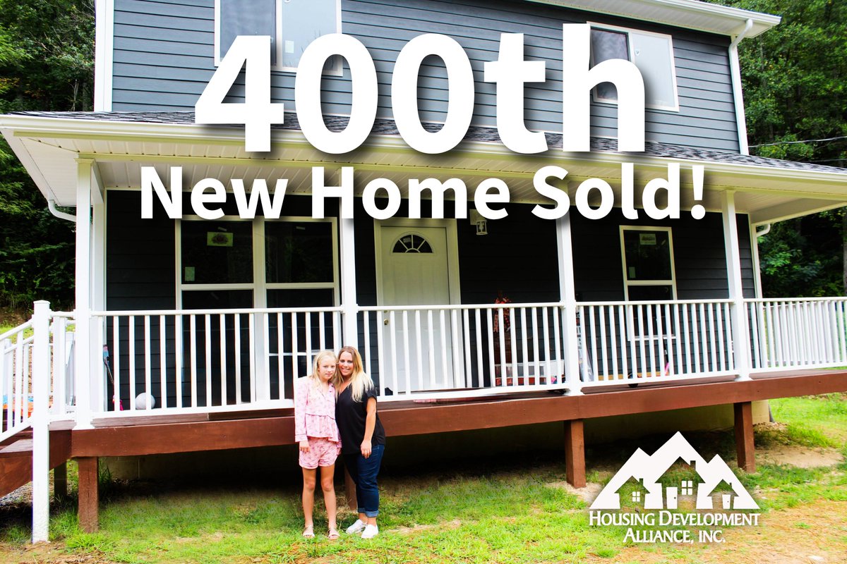 Housing Development Alliance (@hdahome1) on Twitter photo 🎉🏡 Milestone Alert: <a href="/HDAHOME1/">Housing Development Alliance</a> has built & sold 400 new homes! From flood survivors to other low-income families across Eastern KY, every home brings stability & hope. Learn more: hdahome.org #400Homes #EKYStrong #AffordableHousing 🎉🏡 Milestone Alert: <a href="/HDAHOME1/">Housing Development Alliance</a> has built & sold 400 new homes! From flood survivors to other low-income families across Eastern KY, every home brings stability & hope. Learn more: hdahome.org #400Homes #EKYStrong #AffordableHousing
