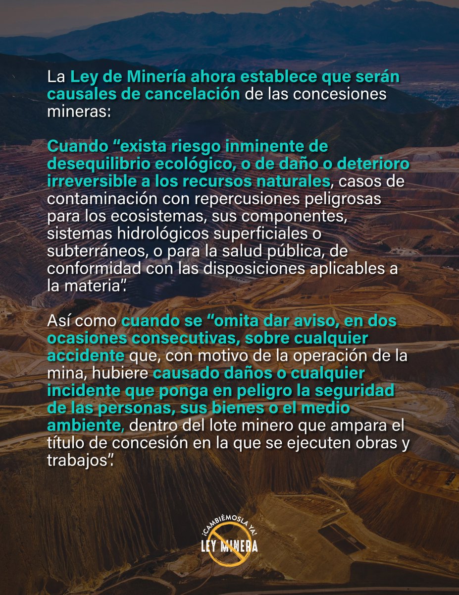 ⚠️☣️ Cada temporada de lluvias se pone en evidencia el riesgo que representan las #mineras para la salud de las personas y los ecosistemas. 

Así como sus graves deficiencias en el manejo de residuos altamente tóxicos. 🤮☠️

#NoMásMineríaACieloAbierto
