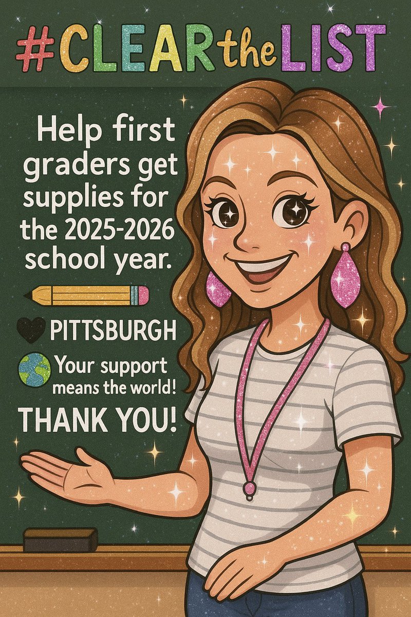 Mrs. L (@iteachfirsties1) on Twitter photo I’m a first grade teacher. School starts Weds. We would be so appreciative of any help to #clearthelist of supplies.
🍎 Would love these!
🖤💛Pittsburgh
👀If you see this, please repost.
🌎Your support means the world amazon.com/hz/wishlist/ls…
<a href="/BloodyRedBaron/">Mike Baron</a> I’m a first grade teacher. School starts Weds. We would be so appreciative of any help to #clearthelist of supplies.
🍎 Would love these!
🖤💛Pittsburgh
👀If you see this, please repost.
🌎Your support means the world amazon.com/hz/wishlist/ls…
<a href="/BloodyRedBaron/">Mike Baron</a>