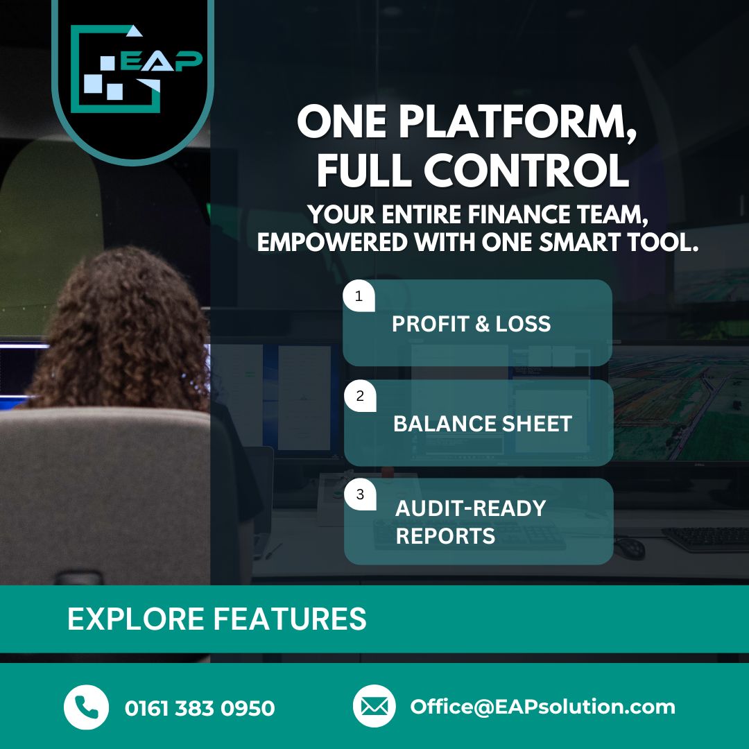 EapSolutionsuk's tweet image. Take charge of your Finance Operations with a Single, Advanced Solution. 

Manage Profit and Loss, Organise Balance Sheets, and Create Audit Ready Reports without Hassle.
Give your Team the Tools to Operate Efficiently.

#FinanceMadeEasy #TeamSuccess #FinanceWorkflow #EAPsolution
