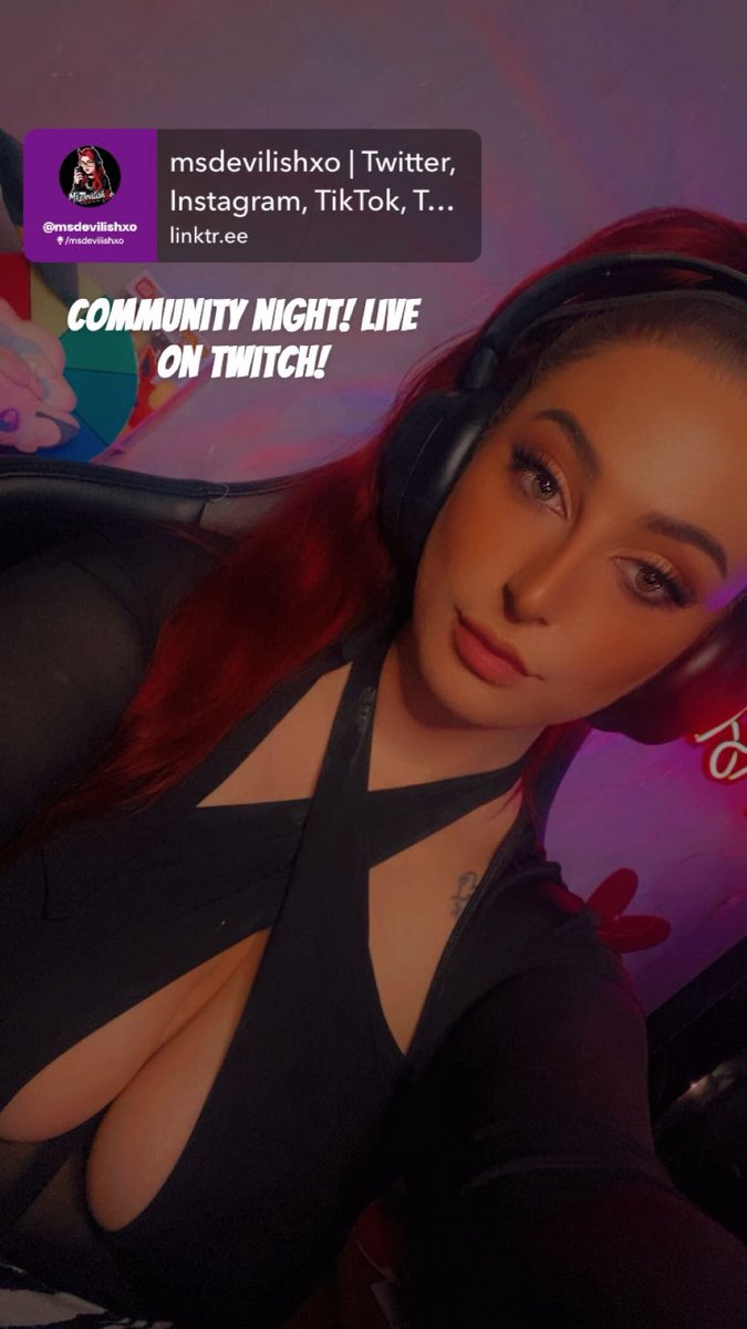 MsDevilishXo (@msdevilishxo) on Twitter photo Community night! Join in on the fun! Live now on twitch
linktr.ee/msdevilishxo
<a href="/MystakenEsports/">Mystaken Esports</a> #twitch #livenow #girlgamer Community night! Join in on the fun! Live now on twitch
linktr.ee/msdevilishxo
<a href="/MystakenEsports/">Mystaken Esports</a> #twitch #livenow #girlgamer