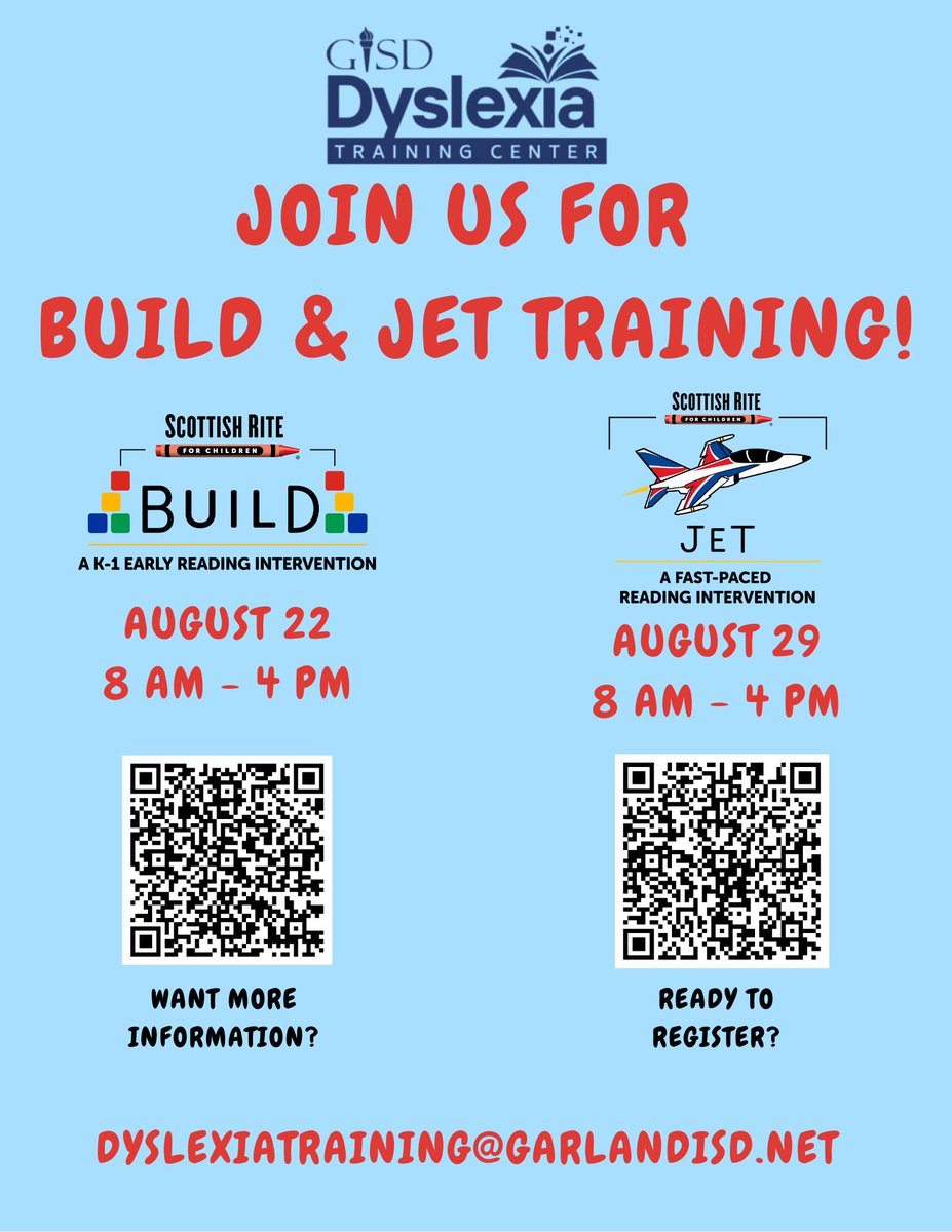 We’re excited to offer two powerful reading intervention trainings from Scottish Rite for Children this August! Whether you’re working with emerging readers (K-2) or ready for a fast-paced dyslexia intervention (Middle &amp; High School), we’ve got you covered!