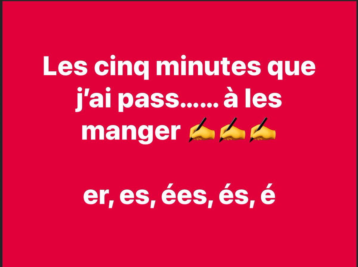 Exerçons nous … ✍️✍️✍️✍️