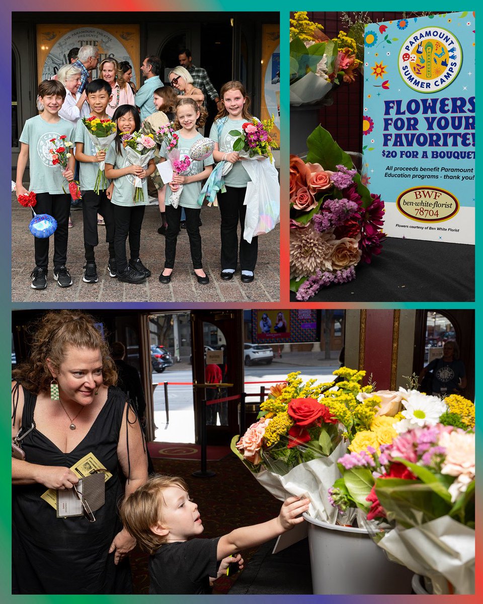 That’s a wrap on another amazing summer of <a href="/ParamountEDUATX/">Paramount Education</a> Camps! 🎭 467 campers, 9 sessions, $50K+ in scholarships, 133 performances, 14 original stories, &amp; songwriting with ATX greats. 💐 Thanks <a href="/BenWhiteFlorist/">Ben White Florist</a> for supporting our scholarship program!