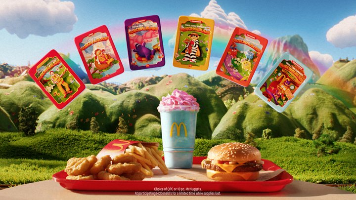 Experience the magic of McDonaldland with the new McDonaldland Meal, featuring the Mt. McDonaldland shake! Each meal comes with one of six collectable tins featuring different characters, so you can collect your favorites. Now available at your local McDonald's - get it today!