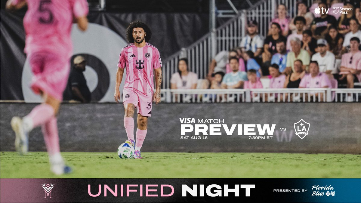 InterMiamiCF's tweet photo. #MIAvLA 🔜 

Mañana enfrentamos a La Galaxy en casa. Lee la previa aquí: https://t.co/A1Ea2CuDU6 https://t.co/JYyX9FfHhU