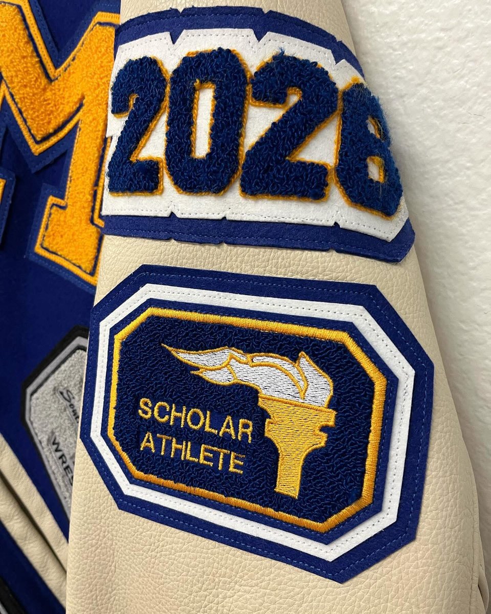 WeGotEmUpland's tweet photo. Every patch tells a story.
Every thread carries a memory.
This jacket? It’s the scrapbook of your hustle and your story of leaving everything on the mat for @Athletics_Lmhs 👊🏻🔥🔥
Congrats on your awesome jacket Matthew, wear it proudly! https://t.co/YtyRr9KhnS