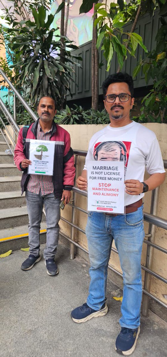 ‼️Marriage ≠ ATM.
👶Kids ≠ weapons.
🛑Stop using laws to punish fathers.
⛔️End parental alienation. 
❌End extortion in the name of maintenance &amp; Alimony.
#MenToo 
#JusticeForMen 
#FamilyRights  
#ChildRights 
#StopMisuseOfLaw 
#StopParentalAlienation