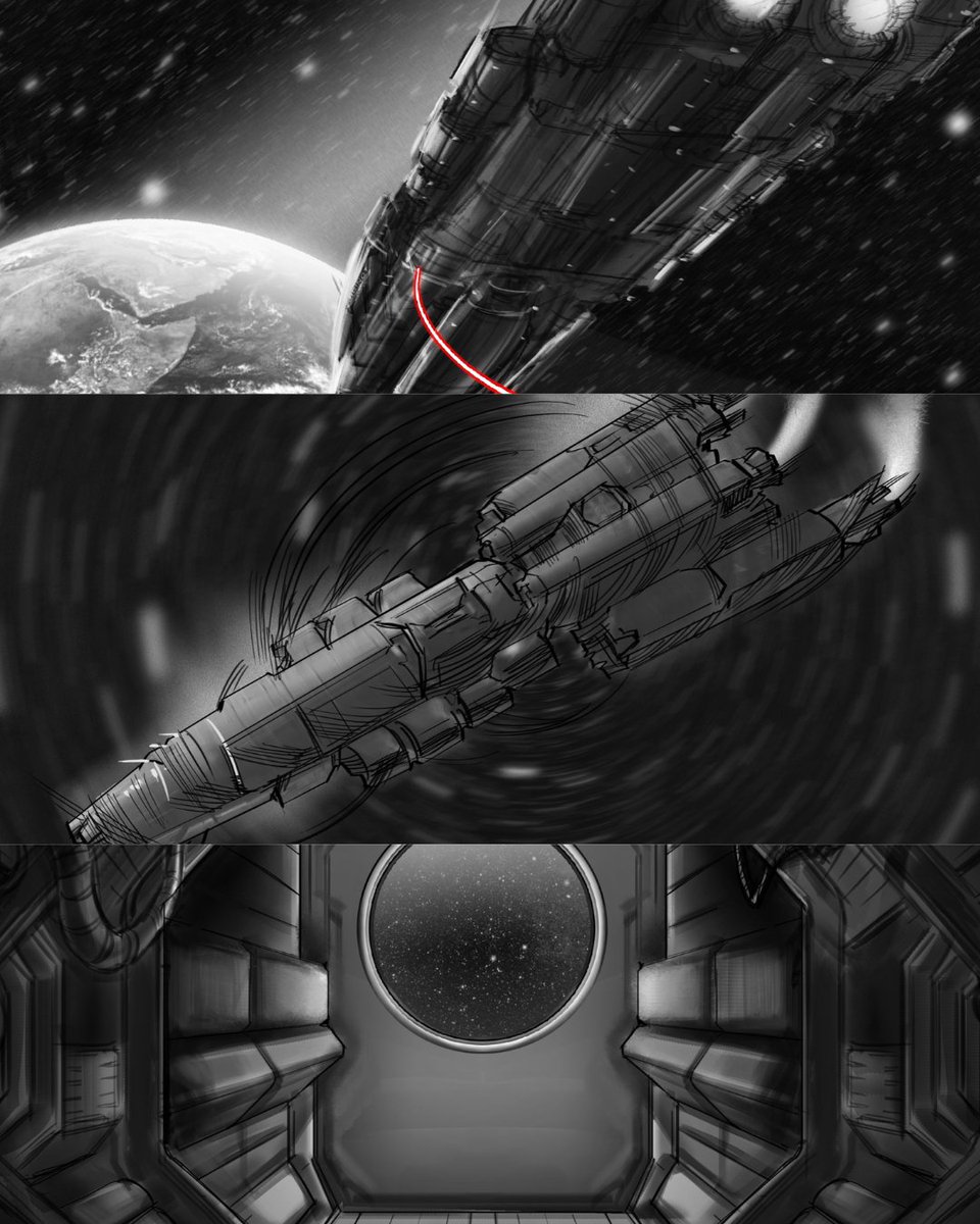 FamousFrames's tweet image. Famous Frames artist Jing Jing Cao translated the eerie world of FX’s Alien: Earth into these teaser trailer storyboards.
#alienearthfx #huluondisneyplus