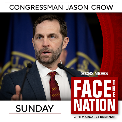 Face The Nation (@facethenation) on Twitter photo SUNDAY: Colorado Democratic <a href="/RepJasonCrow/">Rep. Jason Crow</a>, who sits on the Intelligence & Armed Services Committees, joins us to discuss the Trump-Putin summit, the future of American leadership overseas, and more. Tune in, 10:30amET. SUNDAY: Colorado Democratic <a href="/RepJasonCrow/">Rep. Jason Crow</a>, who sits on the Intelligence & Armed Services Committees, joins us to discuss the Trump-Putin summit, the future of American leadership overseas, and more. Tune in, 10:30amET.