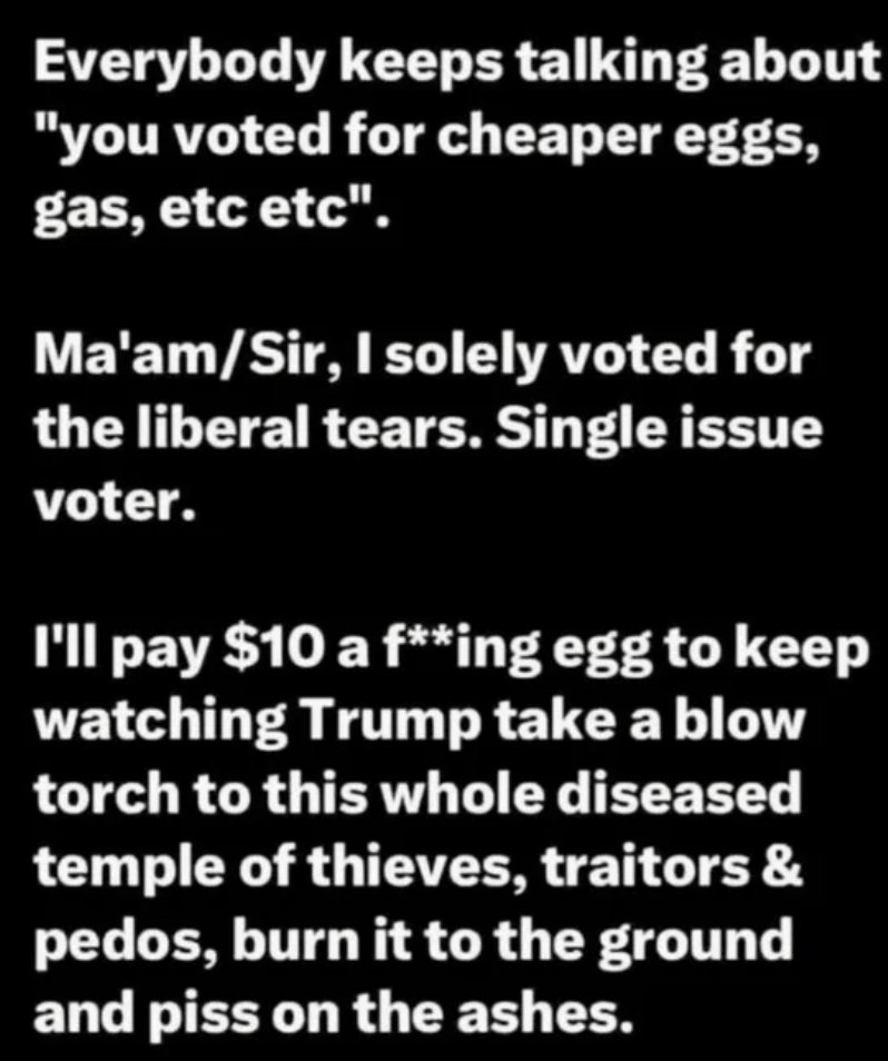 I'm here for all of it. Thank you <a href="/POTUS/">President Donald J. Trump</a>.
