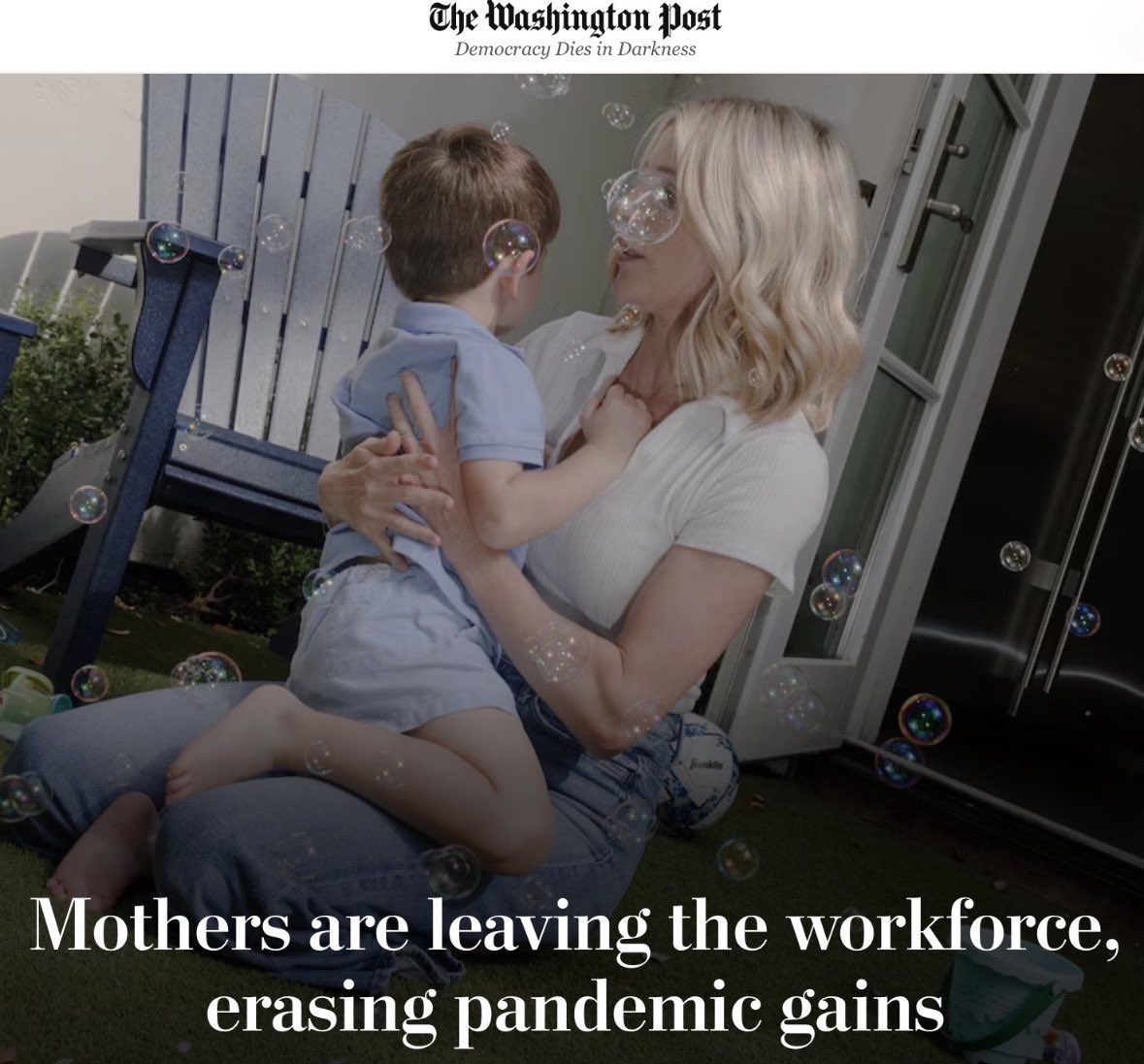Young working moms between the ages of 25 and 44 are reportedly leaving the workforce in masses, dropping to the lowest level in three years, per Washington Post

I think a rediscovery of the value of mothering, the needs of young children, and a growing concern about the