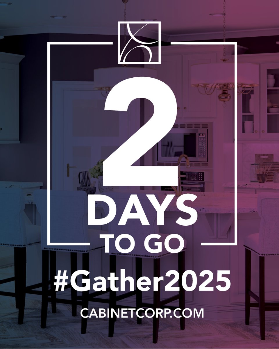 CabinetCorp's tweet photo. 2 Days 'til ASID's GATHER!
See how Cabinet Corp pulls together the perfect match for every design and handles all the details!

See, touch, and compare what quality should look like with us at Booth 101.

#GATHER2025 #ASID50 #InteriorDesign #DesignCommunity #CabinetCorp https://t.co/9EfYl3vTT4