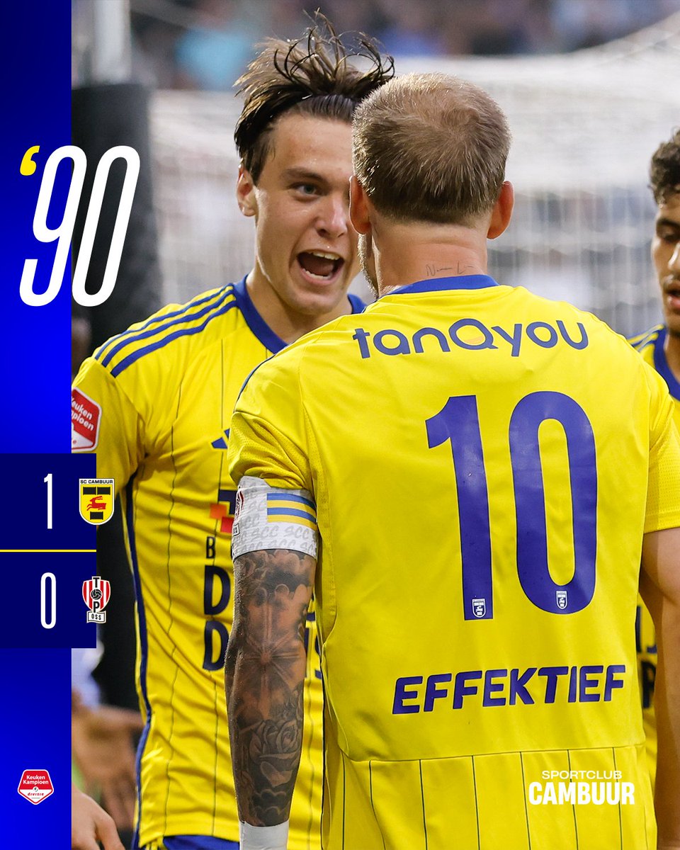 SCCambuurLwd's tweet photo. Eerste 3️⃣ punten ☑️

#CAMTOP https://t.co/0Y33PBewFV